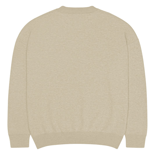 Flo 39 Florence Unicorn Crest sweater in bone and brown back view