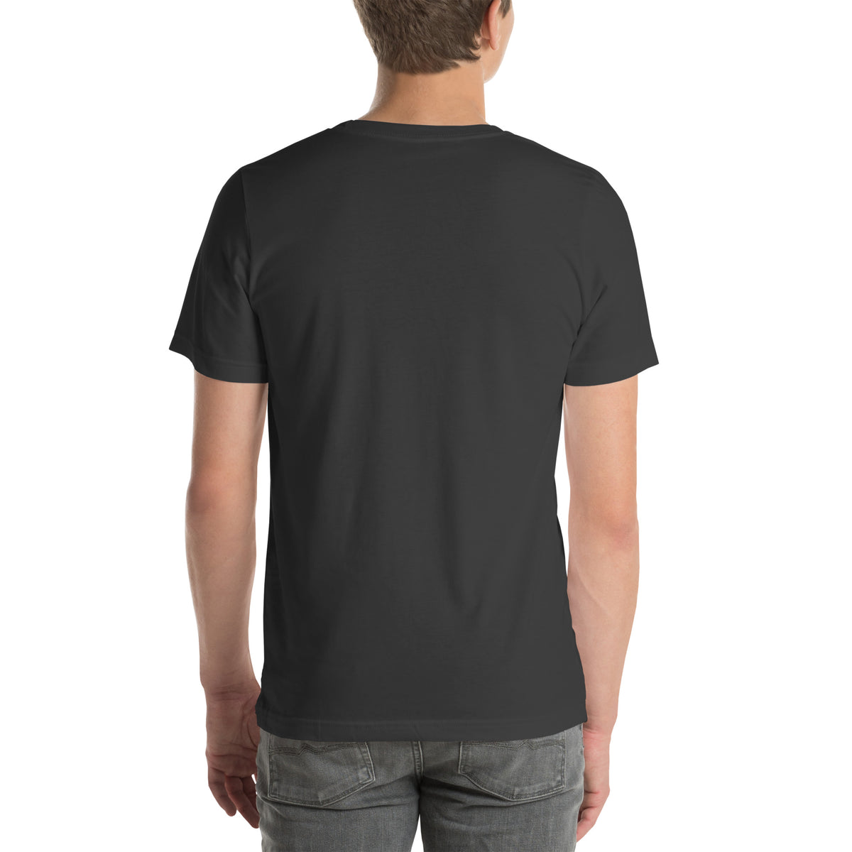rhodes-t-shirt-dark-grey-back-view-on-model