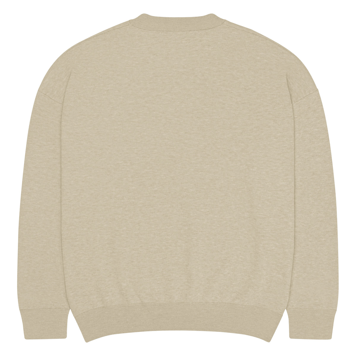 Flo 39 Florence Unicorn Crest sweater in bone and brown back view
