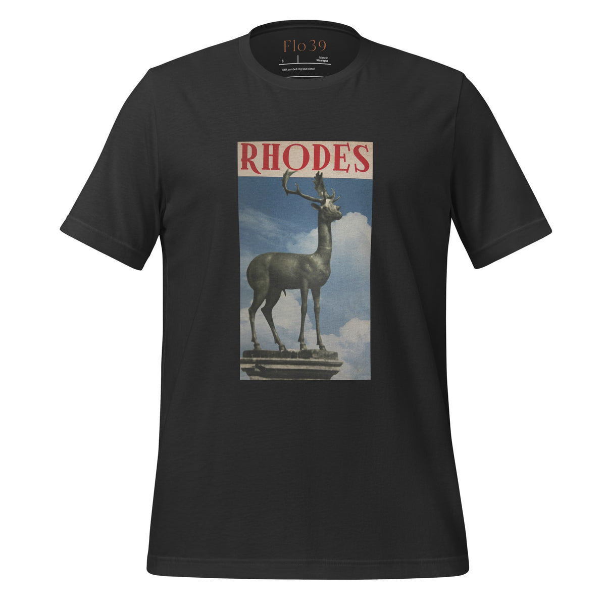 Rhodes-t-shirt-dark-grey-front view