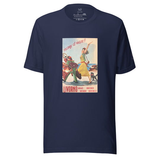 Livorno-unisex-tshirt-navy-front-view