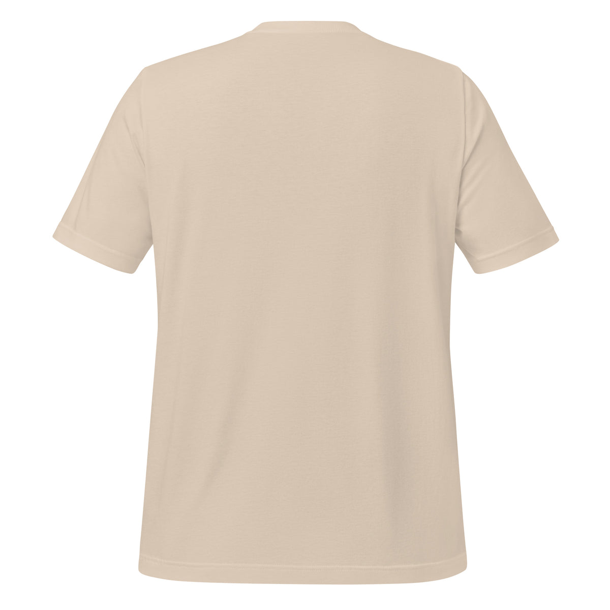Beige t-shirt on a white background