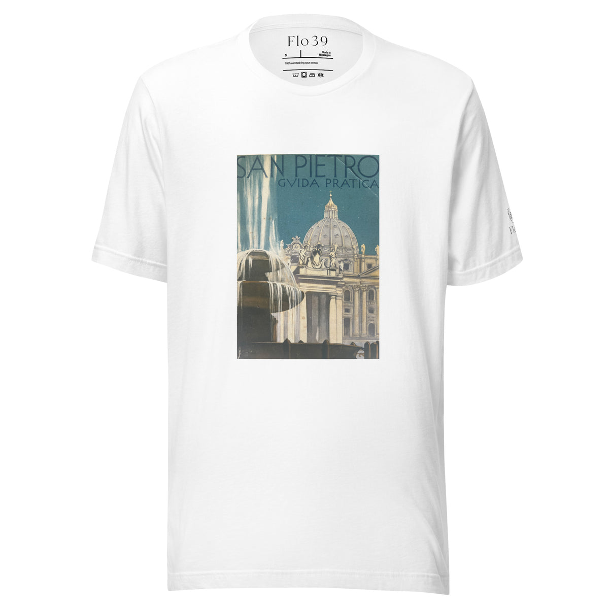 San Pietro vintage Rome tshirt front view