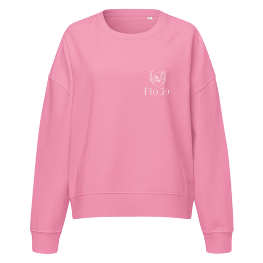 unicorn-flo39-logo-womens-organic-crew-neck-front-view